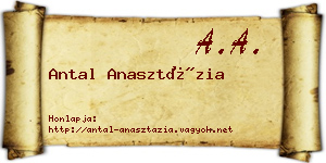 Antal Anasztázia névjegykártya